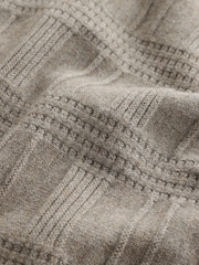 Dark Stone N. Premium Textured Knitted Jumper - Image 8 of 8
