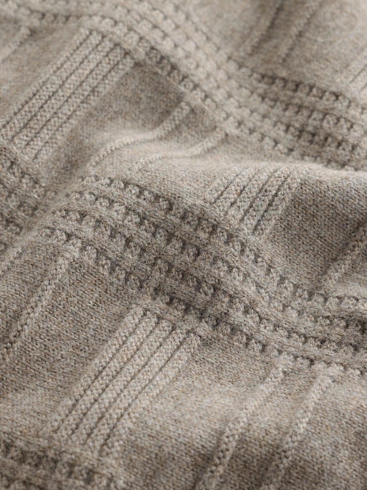 Dark Stone N. Premium Textured Knitted Jumper - Image 8 of 8 Dark Stone N. Premium Textured Knitted Jumper - Image 8 of 8