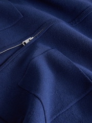 Navy Blue N. Premium Zip Through Ultrasoft Knitted Jacket - Image 9 of 9