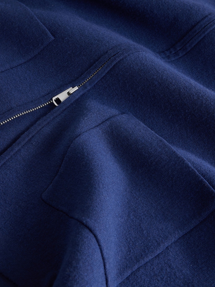 Navy Blue N. Premium Zip Through Ultrasoft Knitted Jacket - Image 9 of 9 Navy Blue N. Premium Zip Through Ultrasoft Knitted Jacket - Image 9 of 9