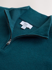 Green N. Premium Ultrasoft Quarter Zip Knitted Jumper - Image 2 of 3