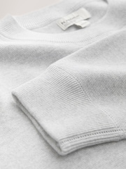 Grey Relaxed Fit N. Premium Mid Weight Knitted Sweatshirt - Image 6 of 7