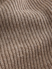 Neutral Ribbed Knitted Tank Crew Neck Jumper - Image 3 of 3