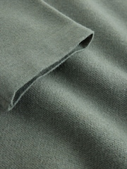 Sage Green Ultrasoft Knitted Trophy Neck Jumper with Wool - Image 7 of 7