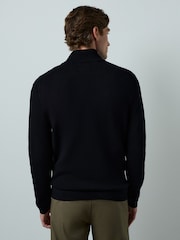 Black N. Premium Slim Fit Quarter Zip Jumper - Image 4 of 8