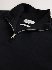 Black N. Premium Slim Fit Quarter Zip Jumper - Image 7 of 8
