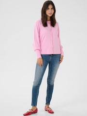 CULTURE Pink Annemarie Scallop Long Sleeve Cardigan - Image 3 of 6