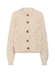 CULTURE Cream Kimmy Long Sleeve Knit Cardigan - Image 5 of 6