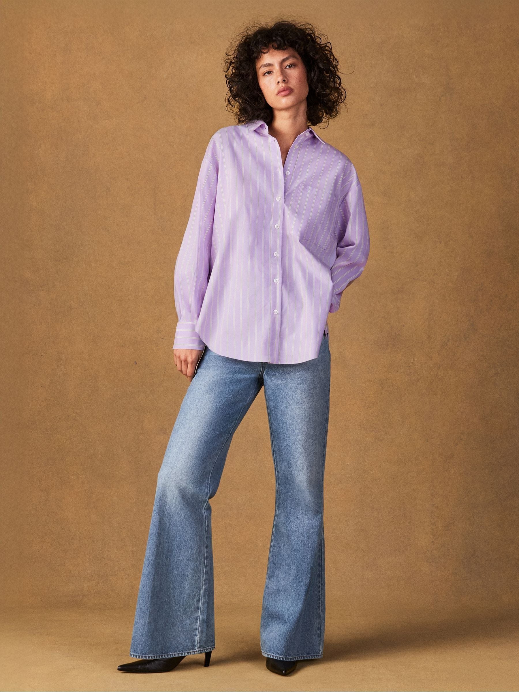 Buy Ro&Zo Stripe Button Side Detail Shirt з сайту Next Ukraine