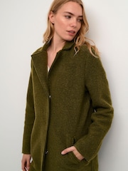 CULTURE Green Birgith Long Sleeve Collared Jacket - Image 4 of 6