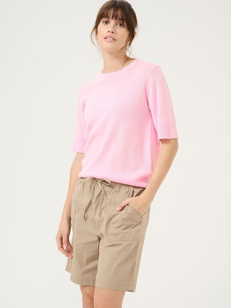 CULTURE Pink Hedi Arrow Short Sleeve Jumper - Image 1 of 6