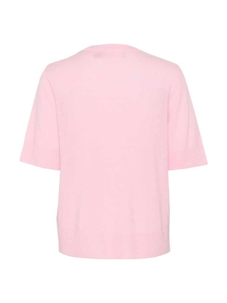CULTURE Pink Hedi Arrow Short Sleeve Jumper - Image 6 of 6