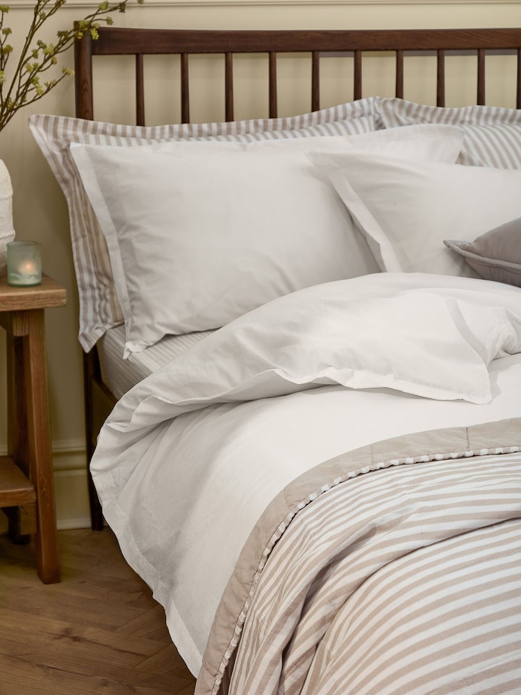 Yard Chalk Hebden Washed Cotton Duvet Cover and Pillowcase Set - Image 2 of 4