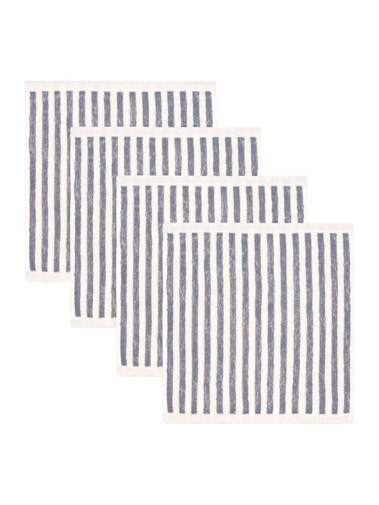 Yard Mineral Blue Hebden Striped Towel - Image 2 of 4