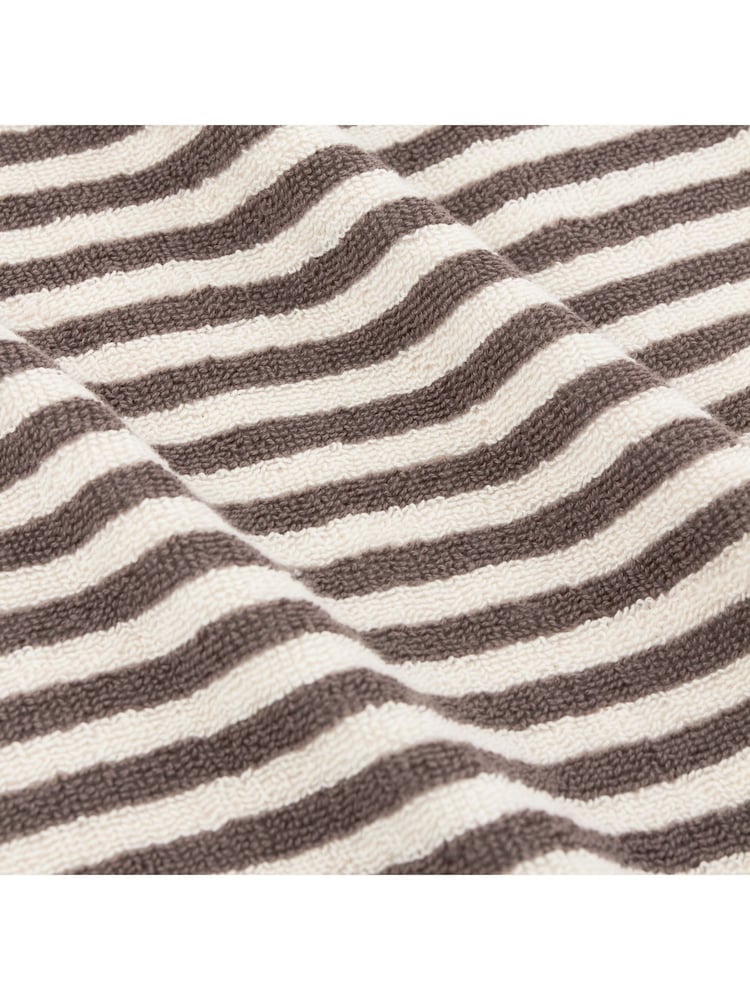 Yard Chocolate Hebden Striped Towel - Image 4 of 4
