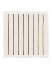 Yard Olive Hebden Narrow Stripe Cotton Towel - Image 3 of 4