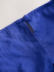 Cobalt Blue Puff Sleeve Midi Dress - Image 9 of 9