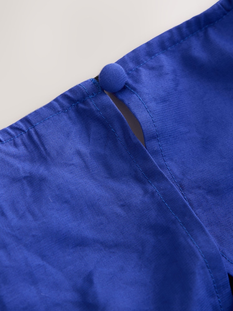 Cobalt Blue Puff Sleeve Midi Dress - Image 9 of 9 Cobalt Blue Puff Sleeve Midi Dress - Image 9 of 9