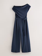 نیوی بلیو - Ruched Occasion Jumpsuit - تصویر 4 از 6