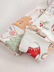 Neutral Bauble Two Way Zip Baby Christmas Sleepsuit (0mths-3yrs) - Image 6 of 8