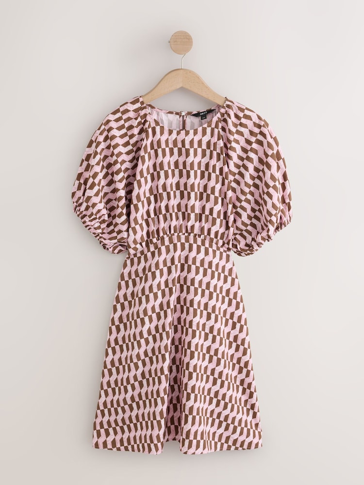 geo print mini dress Geometric Print Mini Dress