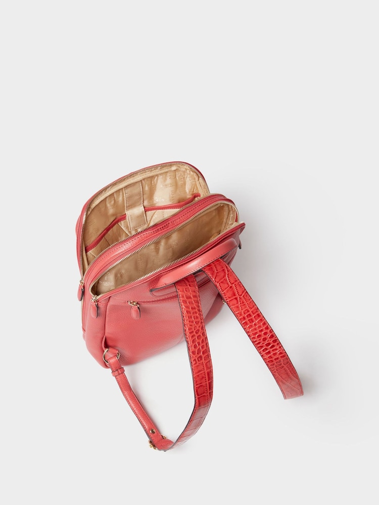 Osprey London Red The Kellie Leather Backpack - Image 5 of 5 Osprey London Red The Kellie Leather Backpack - Image 5 of 5