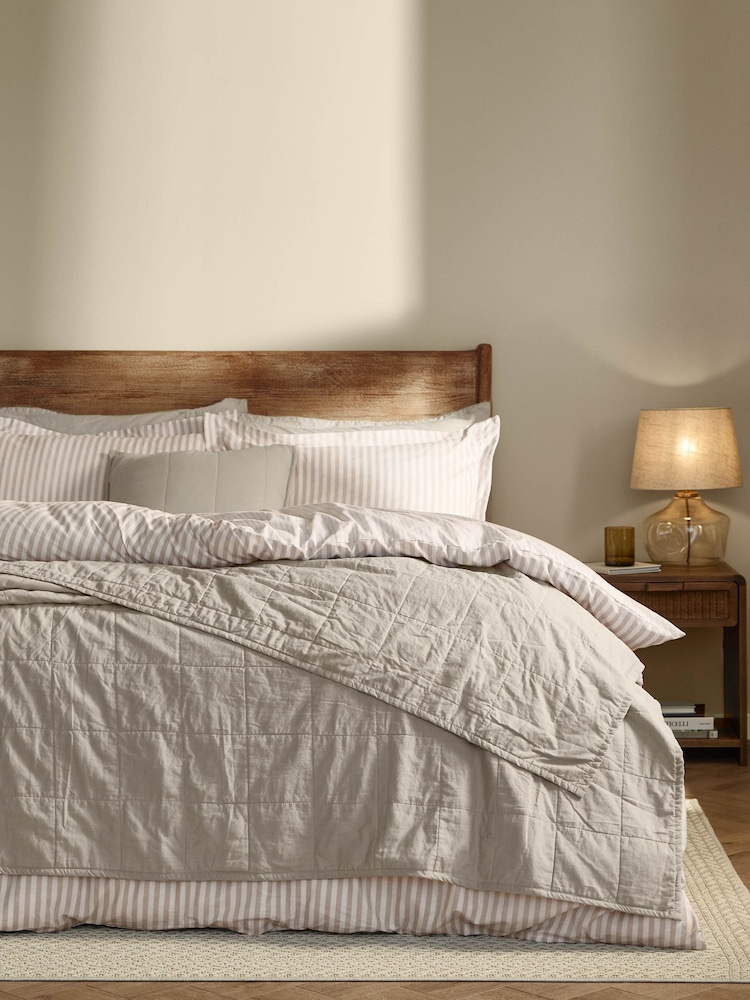 Yard Stone Hebden Stonewashed Cotton Bedspread - Image 1 of 4