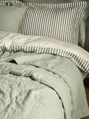 Yard Bay Green Hebden Stonewashed Cotton Bedspread - Image 2 of 4