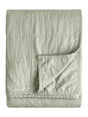 Yard Bay Green Hebden Stonewashed Cotton Bedspread - Image 3 of 4