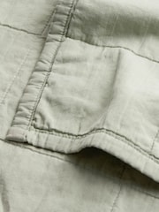 Yard Bay Green Hebden Stonewashed Cotton Bedspread - Image 4 of 4