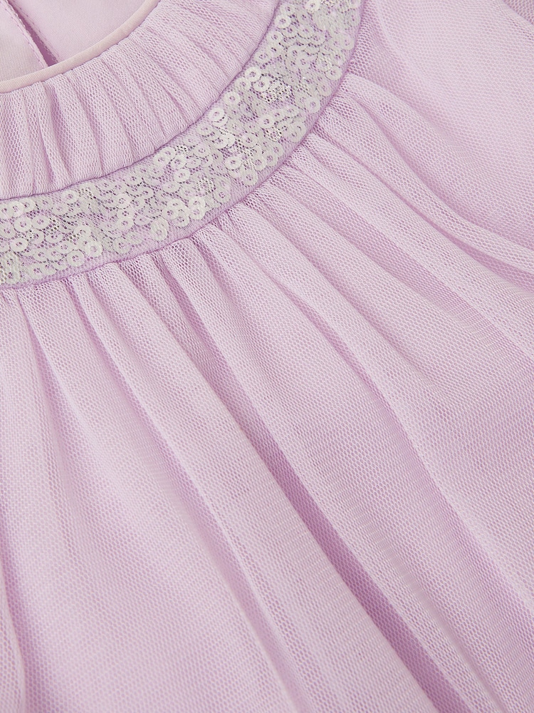 Monsoon Nessa Sparkle Collar Waterfall Dress - Imaginea 4 din 4