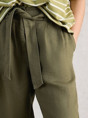 White Stuff Green Hadley Linen Trousers - Image 4 of 6