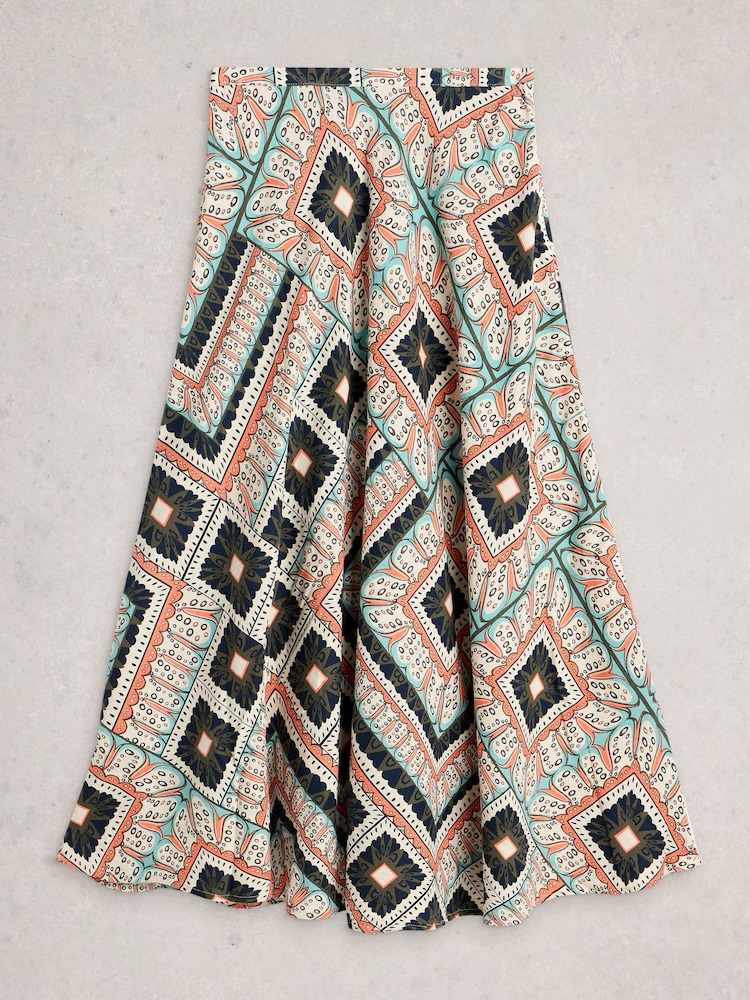 White Stuff Orange Hope Linen Blend Maxi Skirt - Image 6 of 6 White Stuff Orange Hope Linen Blend Maxi Skirt - Image 6 of 6