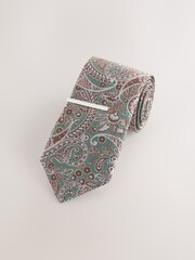 Green Paisley Tie - Image 1 of 3