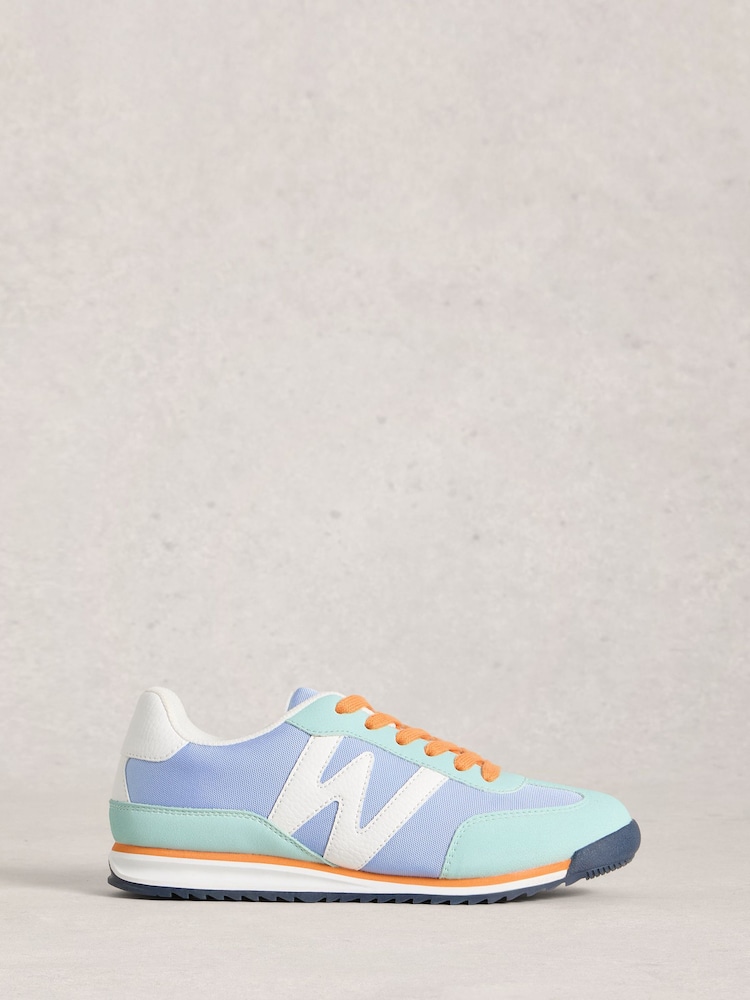 White Stuff Light Blue Lucy Trainers - Image 1 of 4 White Stuff Light Blue Lucy Trainers - Image 1 of 4