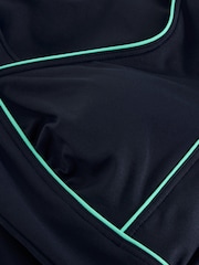 White Stuff Blue Chrome Splash Control Swimsuit - Image 6 of 6