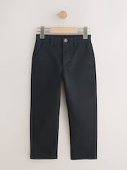 Black Loose Fit Stretch Chino Trousers (3-17yrs) - Image 4 of 7