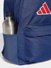 adidas Dark Blue Essentials Logo Backpack - Image 4 of 6