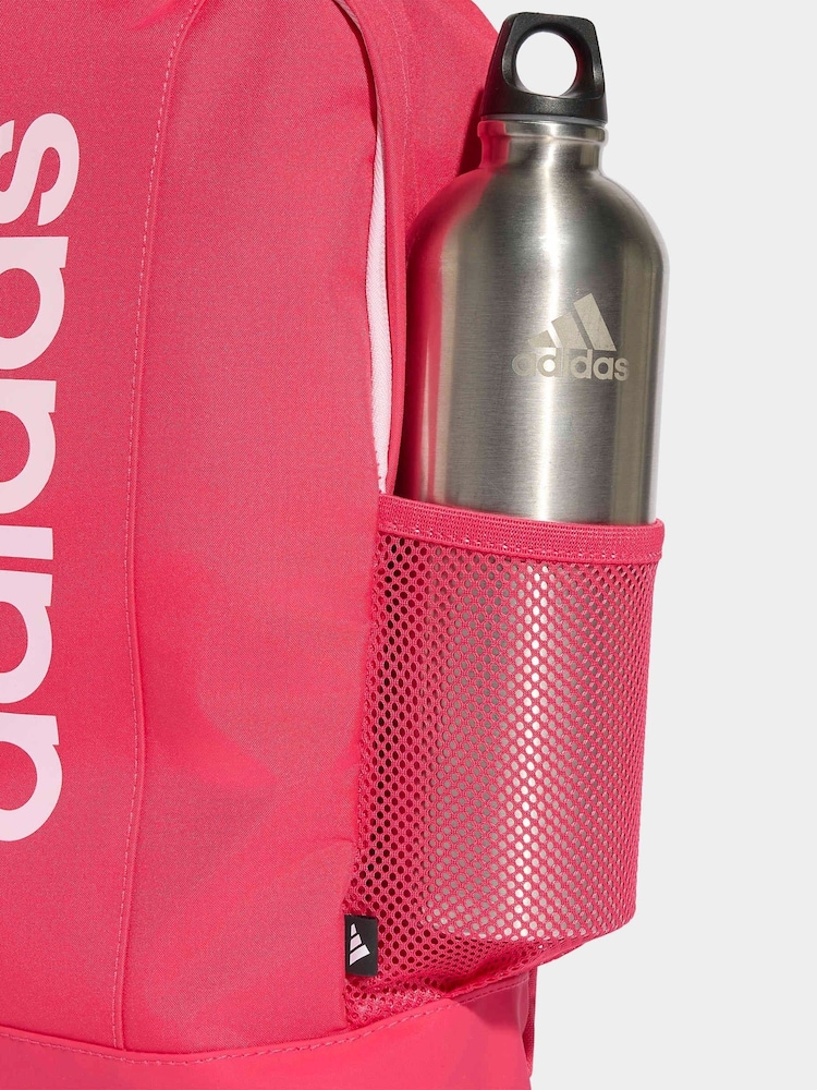 adidas Pink Kids' Linear Backpack - Image 6 of 6