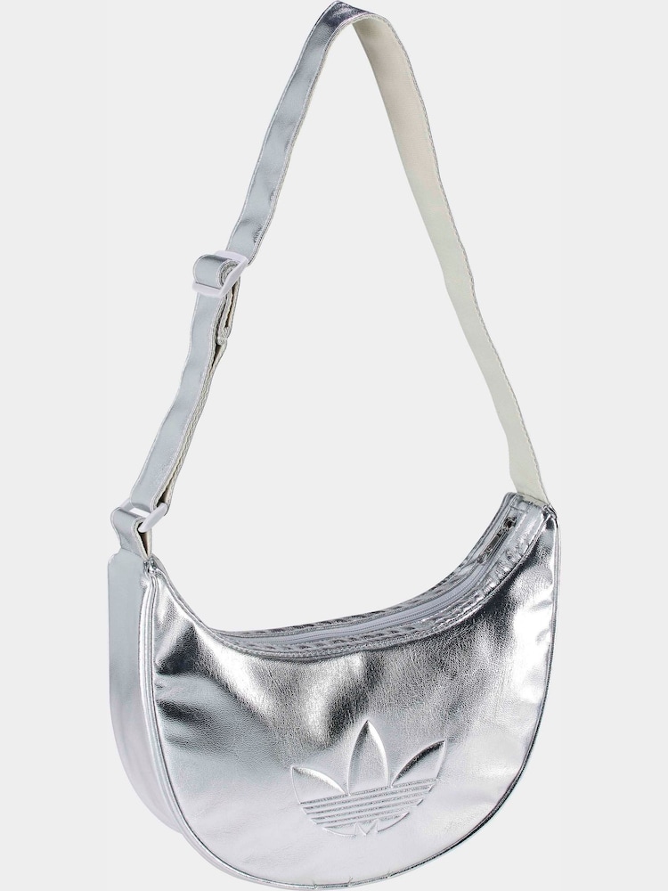 adidas Originals Adicolor Half Crescent Metallic PU Bag - Imagen 1 de 1