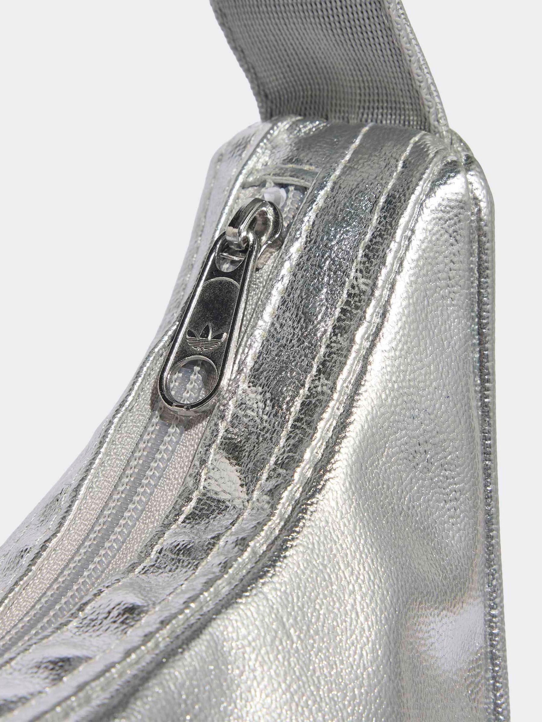 Buy adidas Originals Silver Adicolor Half Crescent Metallic PU Bag