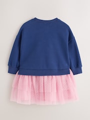 Navy Cath Kidston Sweat Mesh Dress (3mths-7yrs) - Image 7 of 9