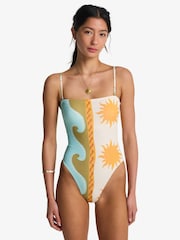 Billabong Natural Sunblind Tully Strapless Wave Swimsuit - Image 1 of 6