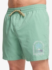 Billabong Green Foundation Graphic Logo Swim Shorts - Image 4 de 4