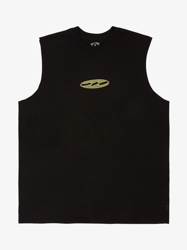 Billabong Poster Backprint Graphic Logo Muscle Black Tank - Εικόνα 1 από 2
