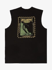 Billabong Poster Backprint Graphic Logo Muscle Black Tank - Εικόνα 2 από 2