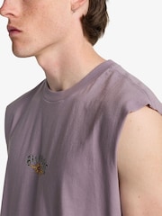 Billabong Purple Logo Muscle Tank Top - Image 4 of 6