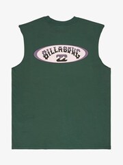 Billabong Green RE Issue Backprint Graphic Logo Muscle Tank - Εικόνα 5 από 5