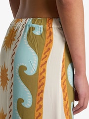 Billabong Tides Call Jersey Natural Midi Skirt - Image 5 of 5