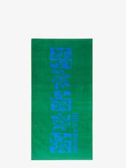 Billabong Green Lie Down Floral Graphic Beach Towel - Image 1 of 2